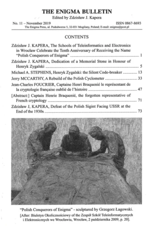 The Enigma Bulletin No. 11 (2019)