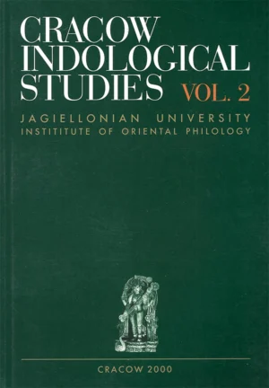 Cracow Indological Studies vol. 2 (2000) – Kāvya. Theory and practice