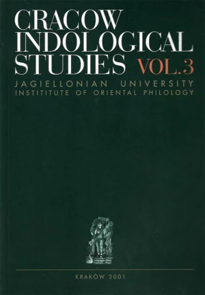 Cracow Indological Studies vol. 3 (2001) – Tadeusz Pobożniak (1910-1991) – Selected articles