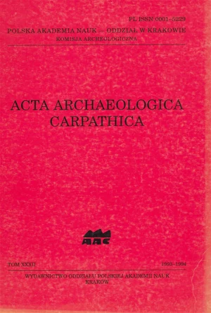 Acta Archaeologica Carpathica – tom XXXII, 1993-1994
