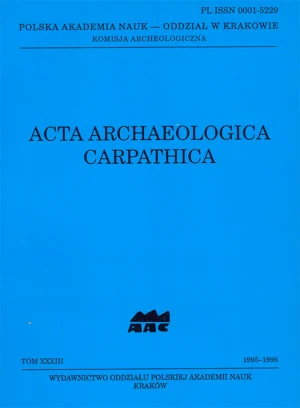 Acta Archaeologica Carpathica – tom XXXIII, 1995-1996