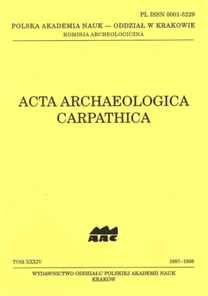 Acta Archaeologica Carpathica – tom XXXIV, 1997-1998