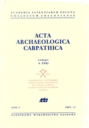 Acta Archaeologica Carpathica – tom V, 1965